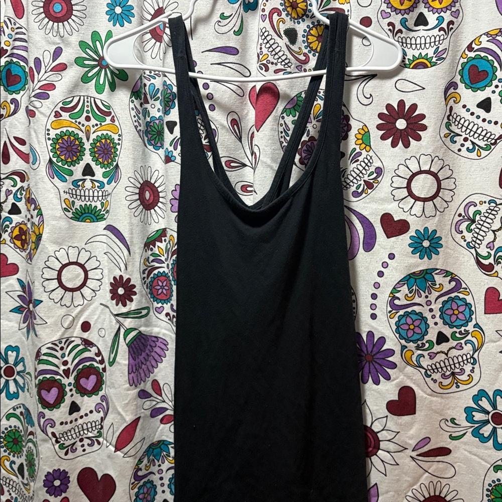 Underarmer workout cotton black tank top